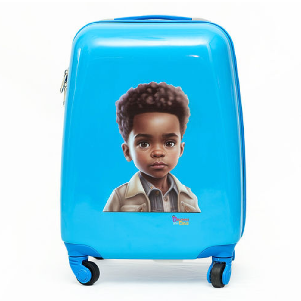 Dutchess and Duke Grayson Multicultural Kids’, 18-inch Carry-on, Hardside Upright Luggage- “Personalize Me”
