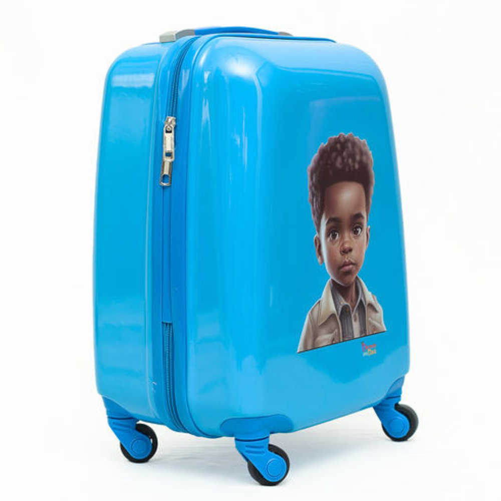 Dutchess and Duke Grayson Multicultural Kids’, 18-inch Carry-on, Hardside Upright Luggage- “Personalize Me”