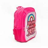 Dutchess and Duke, Are We There Yet? Multicultural Kids’ 14” Mini Travel Backpack - Pink