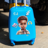 Dutchess and Duke Grayson Multicultural Kids’, 18-inch Carry-on, Hardside Upright Luggage- “Personalize Me”