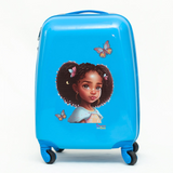Dutchess and Duke Mariah Multicultural Kids’, 16-inch Carry-on, Hardside Upright Luggage- “Personalize Me”