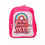 Dutchess and Duke, Are We There Yet? Multicultural Kids’ 14” Mini Travel Backpack - Pink