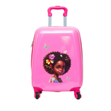 Dutchess and Duke Zora Multicultural Kids’, 16-inch Carry-on, Hardside Upright Luggage- “Personalize Me”